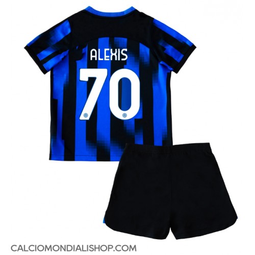 Maglie da calcio Inter Milan Alexis Sanchez #70 Prima Maglia Bambino 2023-24 Manica Corta (+ Pantaloni corti)